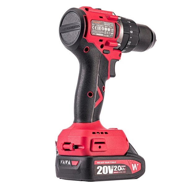 Akumuliatorinis suktuvas-gręžtuvas su kalimu 20V LI-ION, 2x2.0Ah (pl.dėž.) 5