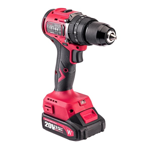 Akumuliatorinis suktuvas-gręžtuvas su kalimu 20V LI-ION, 2x2.0Ah (pl.dėž.) 4