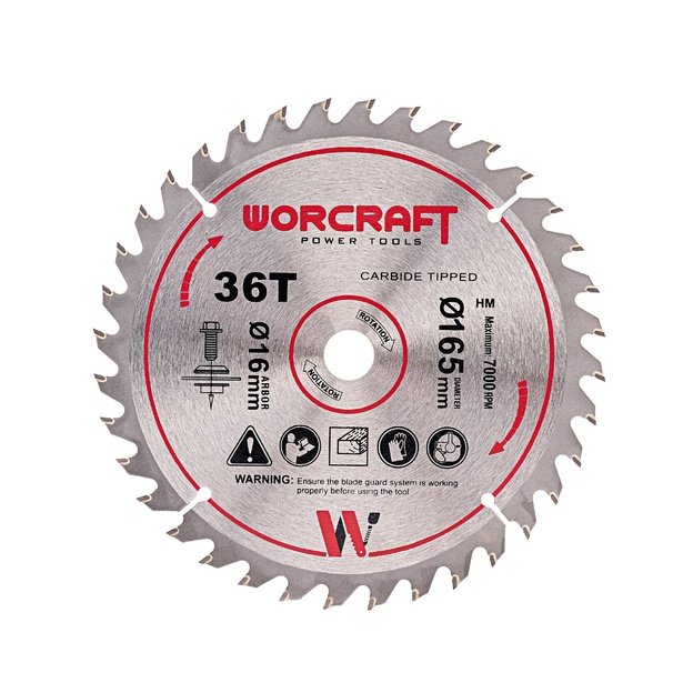 Akumuliatorinis pjūklas diskinis su laseriu 165mm WORCRAFT 20V LI-ION (Be akumuliatoriaus ir įkroviklio)