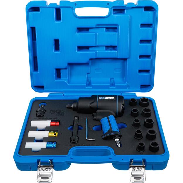 Air Impact Wrench and Impact Socket Set | 12.5 mm (1/2") | 1200 Nm | 16 pcs. 3