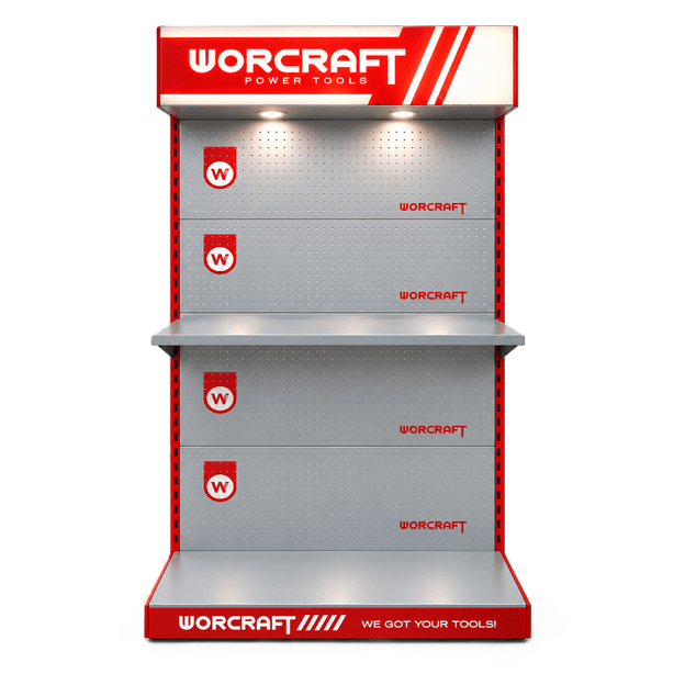 Stendas įrankiams su LED WORCRAFT