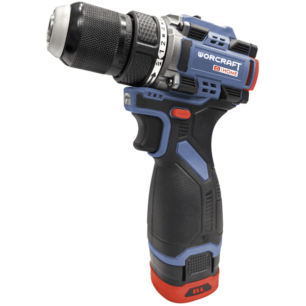 Akumuliatorinis suktuvas-gręžtuvas WORCRAFT su priedais 16.8V LI-ION (pl.dėž.)