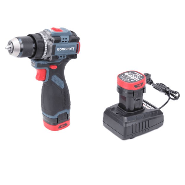 Akumuliatorinis suktuvas-gręžtuvas WORCRAFT su priedais 16.8V LI-ION (pl.dėž.)