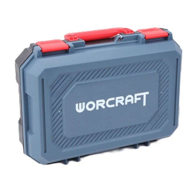 Akumuliatorinis suktuvas-gręžtuvas WORCRAFT su priedais 16.8V LI-ION (pl.dėž.)