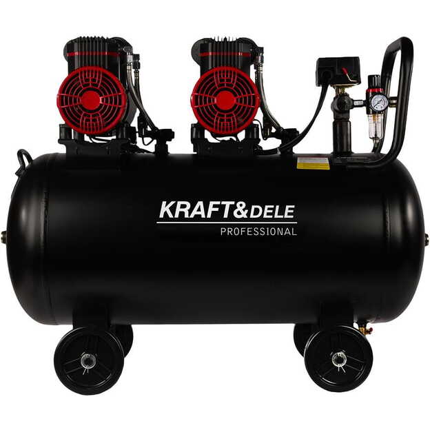 Oil-free air compressor 100L / 1500W x 2 230V 1