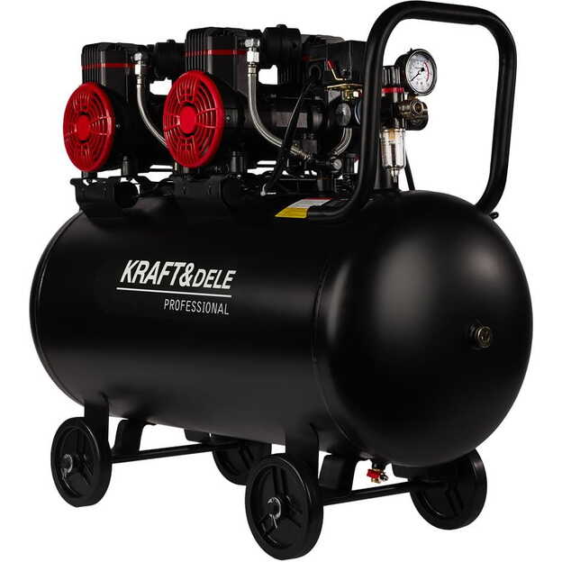 Oil-free air compressor 100L / 1500W x 2 230V