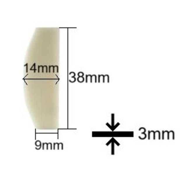 Pneumatinio veržliasukio 1/2  AT241 rotor blade (6vnt.) Nr. 17. Atsarginė dalis