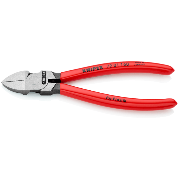 Šoninio kirpimo replės plastikui 160mm KNIPEX