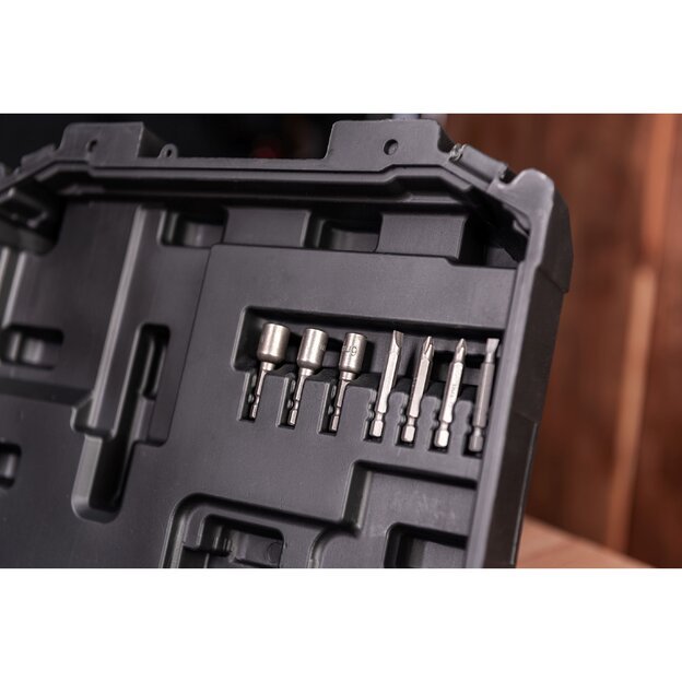 Akumuliatorinis smūginis suktuvas 1/4   HEX 20V LI-ION (plastikinė dėžė) 8