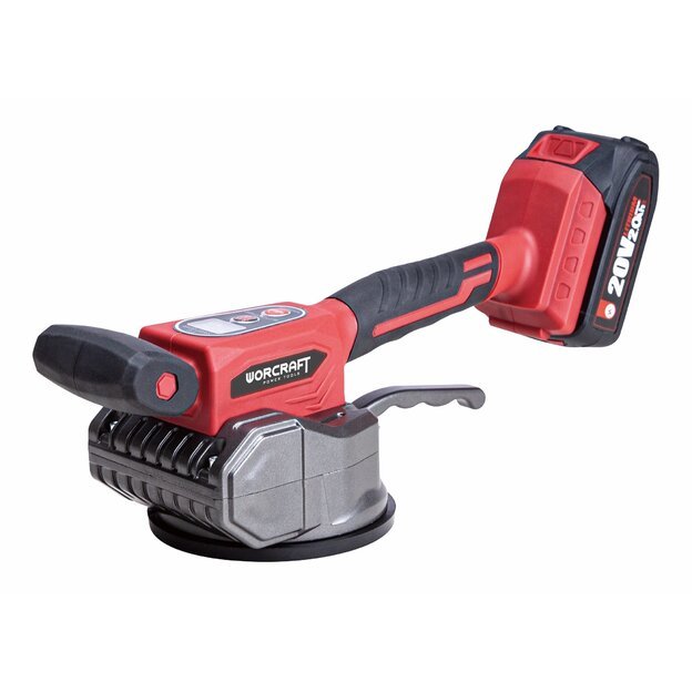 Akumuliatorinis vibracinis įrankis plytelėms su plastikine dėže 20V 2.0Ah 1