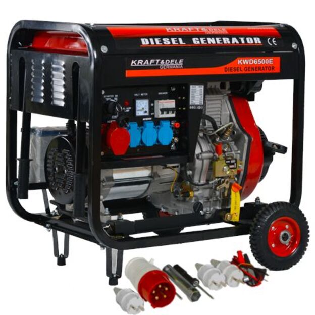 Kraftdele KD120 Dyzelinis generatorius 6500W 12/230/380V 