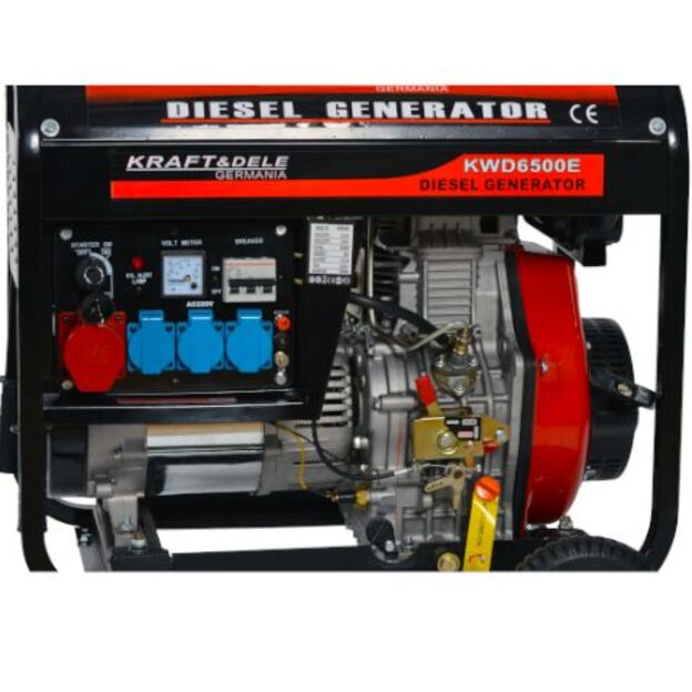Kraftdele KD120 Dyzelinis generatorius 6500W 12/230/380V 