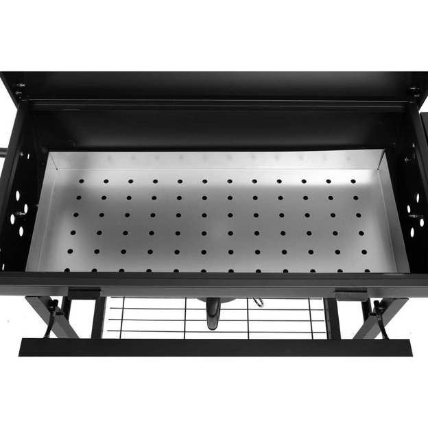 99900 Anglies grilius su grotelėm ir dangčiu 71*35CM 5