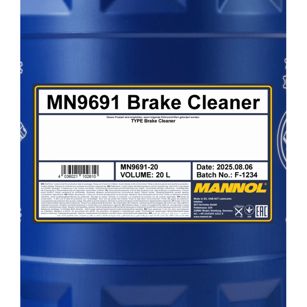 Stabdžių diskų valiklis MANNOL 20l 1