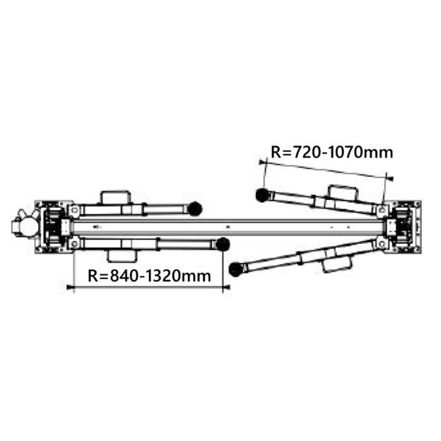 Hidraulinis keltuvas 4t (aut.f) (sinch.v.) H4533mm 380V 2