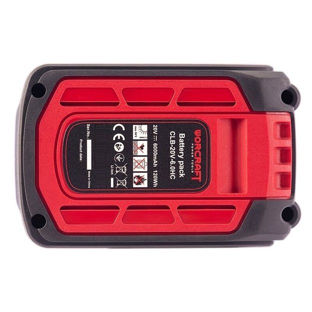 Battery for Power Tools WORCRAFT 20V 6.0Ah Li-ion | CLB20V60T