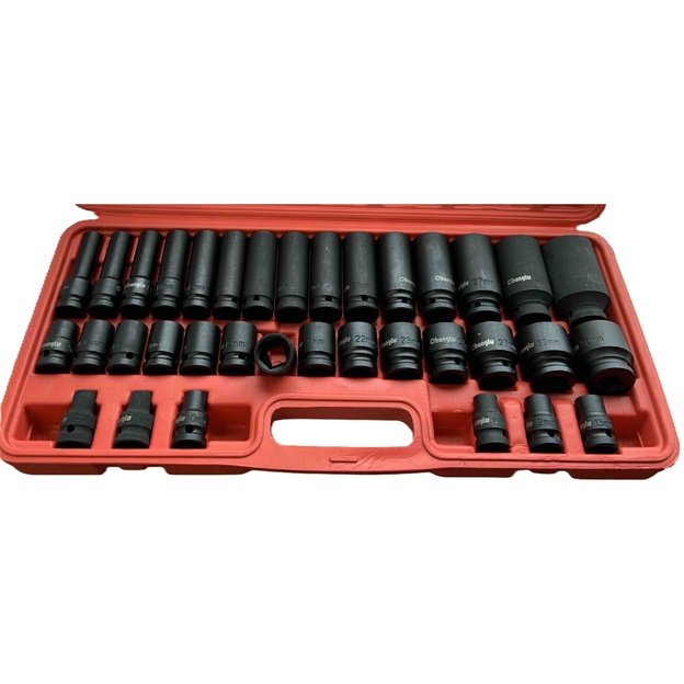 1/2" Impact Socket Set | 8–32 mm | 35 pcs