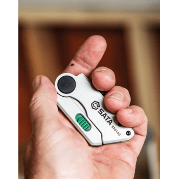 Trapecinis peilis su keičiama geležte, užsilenkiantis, kompaktiškas, 19 mm 1