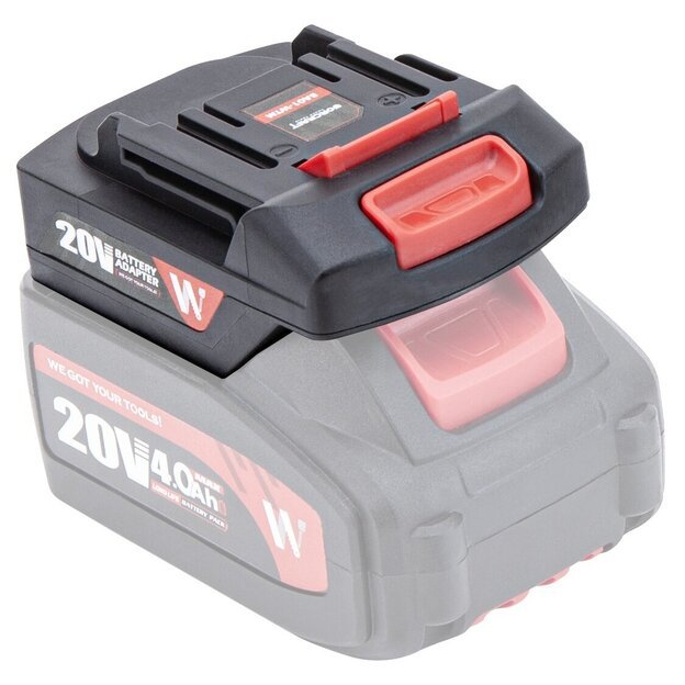 Akumuliatoriaus WORCRAFT 20V adapteris Makita įrankiui 1