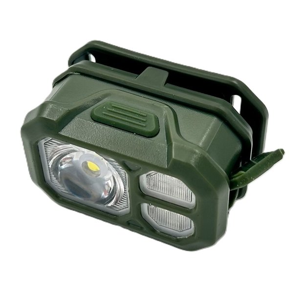 Prožektorius darbui SMD raudona 8W (ant galvos, įkraunamas)