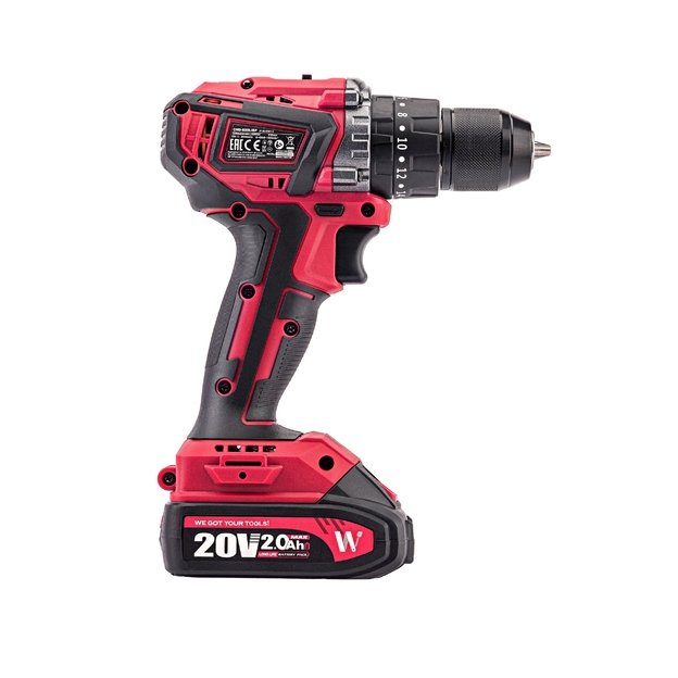 Akumuliatorinis suktuvas-gręžtuvas 20V LI-ION, 2x2.0Ah (pl.dėž) CHD-S20LiB 7