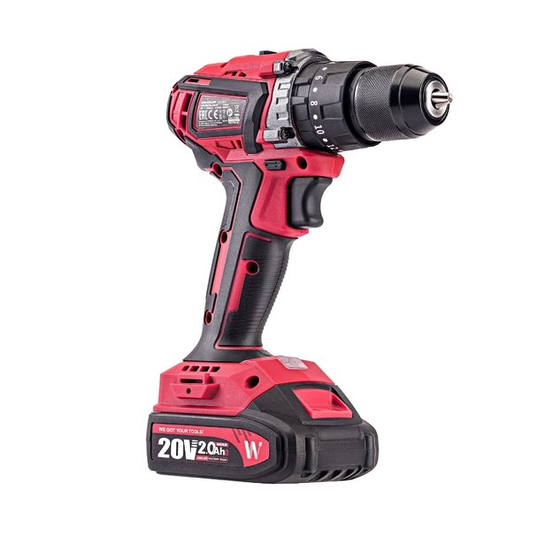 Akumuliatorinis suktuvas-gręžtuvas 20V LI-ION, 2x2.0Ah (pl.dėž) CHD-S20LiB 4