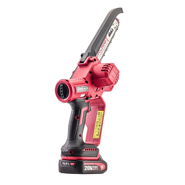 Akumuliatorinis grandininis mini pjūklas WORCRAFT 20V LI-ION 2.0Ah (pl.dėž.) 4