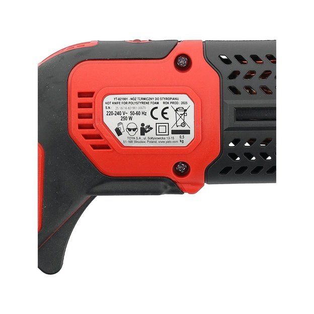 Terminis peilis putplasčiui YATO YT-821901 250W 4