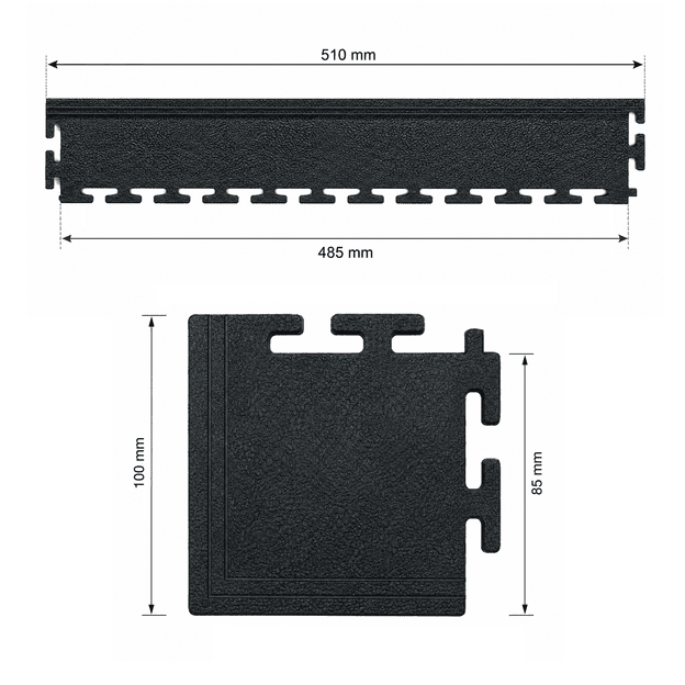 Modulinių surenkamų grindų danga PVC 500x500x7m