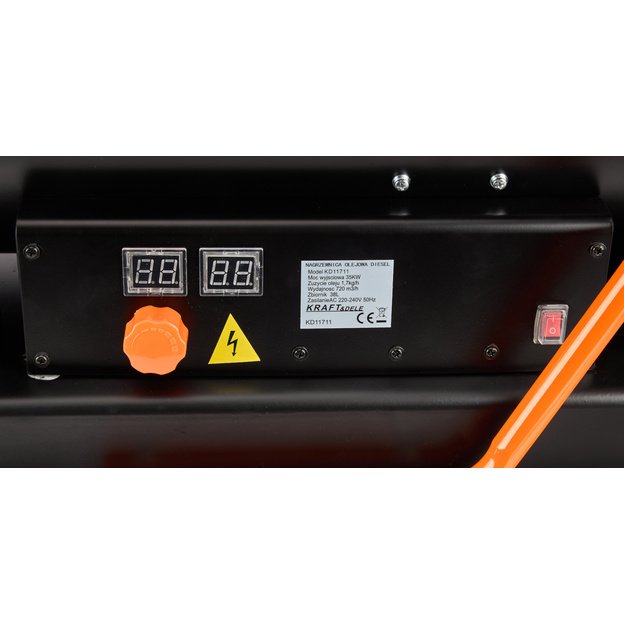 Dyzelinis šildytuvas KRAFT&DELE KD11711 | 35 kW | Su termostatu