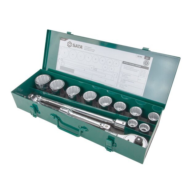3/4  Dr. Socket set 15pcs (SAE) 3