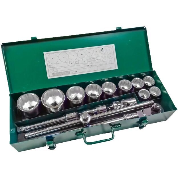3/4  Dr. Socket set 15pcs (SAE) 4