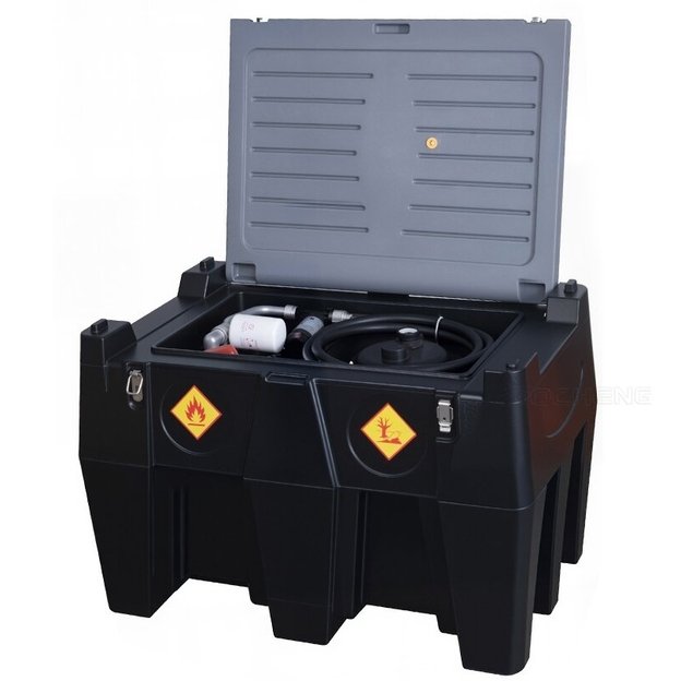 Mobili kuro talpykla 440L (plastikinė) su pompa 12V DCTP40 (automatiniu pistoletu ir filtru)