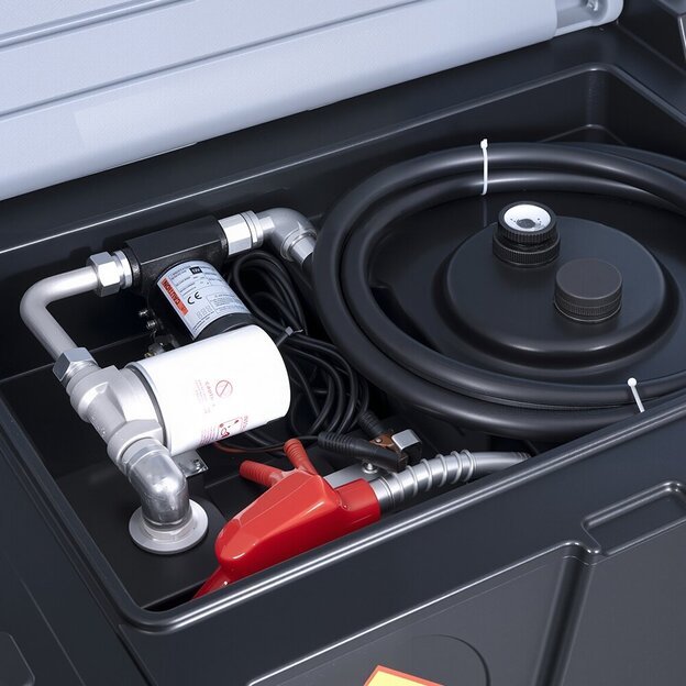 Mobili kuro talpykla 440L (plastikinė) su pompa 12V DCTP40 (automatiniu pistoletu ir filtru)