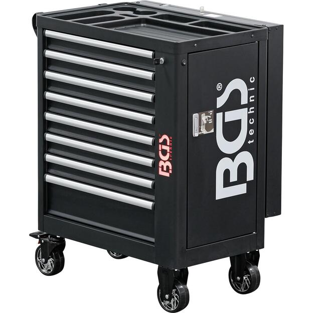 BGS 4108 PROFFI Įrankių spintelė  su bluetooth , USB, antena  8  stalčiai 