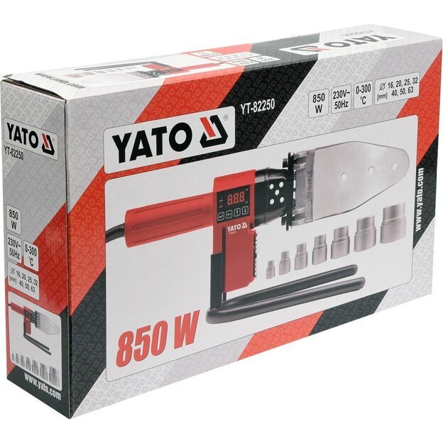 YATO YT-82250 Plastikinių vamzdžių (PVC) suvirinimo aparatas YATO  0-300C  20-63mm
