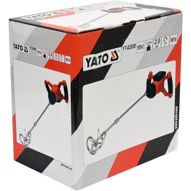 YATO YT-82880 Akumuliatorinis maišytuvas  18V 2,0 AH X 1 / 1h