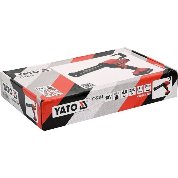 YATO YT-82888 Akumuliatorinis pistoletas silikonui 18V 4,0AH