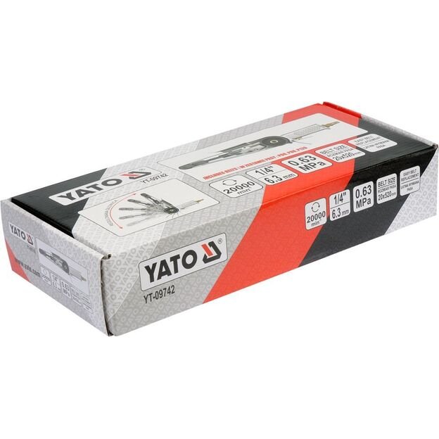YATO YT-09742 Pneumatinis juostinis šlifuoklis 20 X 520 mm