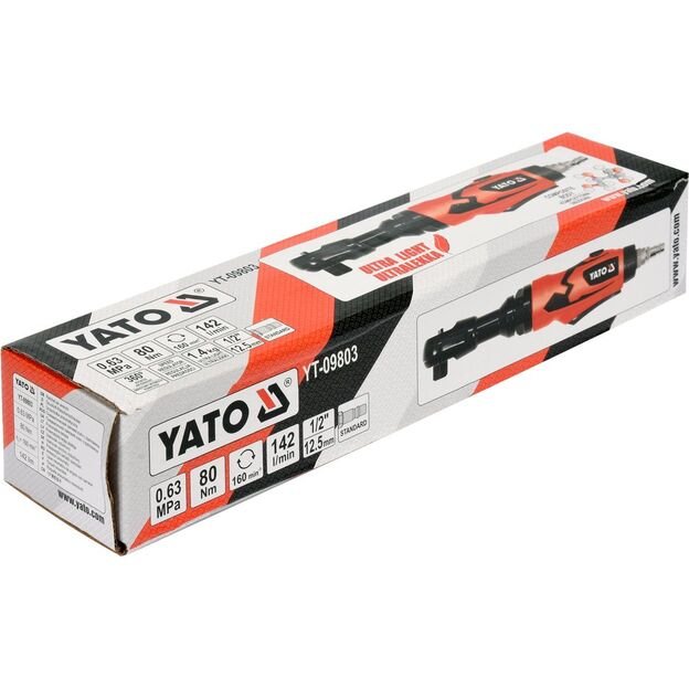 YATO YT-09803 Pneumatinė rankena galvutėms 12,5 mm (1/2") 80 Nm
