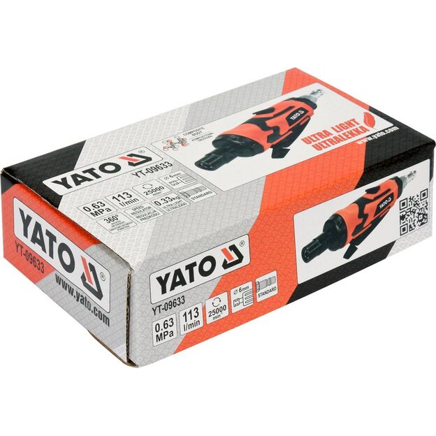 YATO YT-09633 Pneumatinis šlifuoklis  6 mm