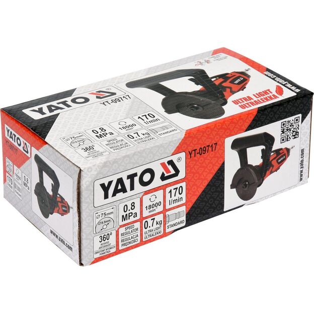 YATO YT-09717 Pneumatinis diskinis pjoviklis 75 mm