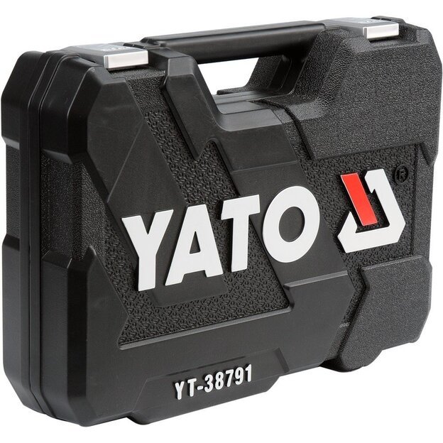 YATO YT-38791 Galvučių ir įrankių rinkinys 1/2" + 1/4" | 108 vnt.