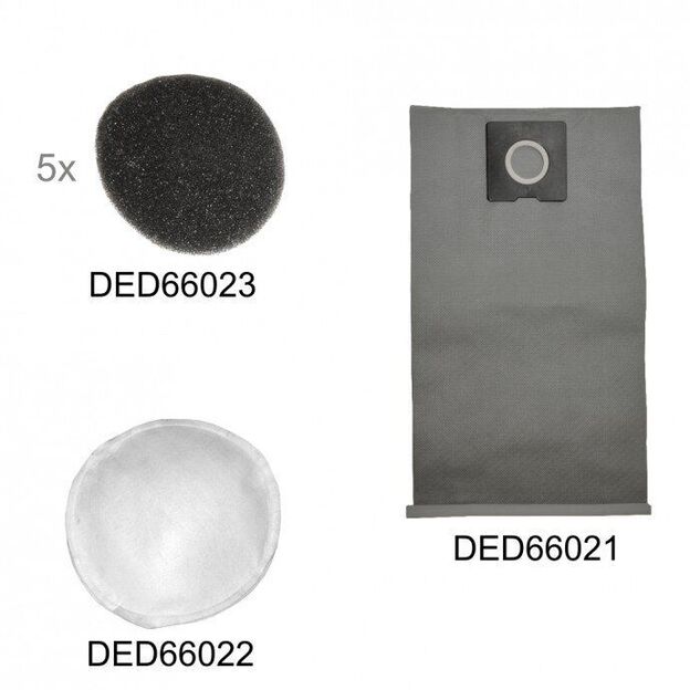 DEDRA DED6602 Pramoninis dulkių siurblys su vandens filtru, 1,4 KW, 20L