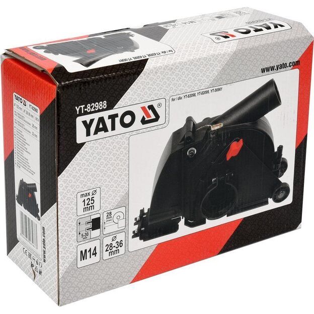 YATO YT-82988 Pjovimo apsauga nuo dulkių M14 125 mm