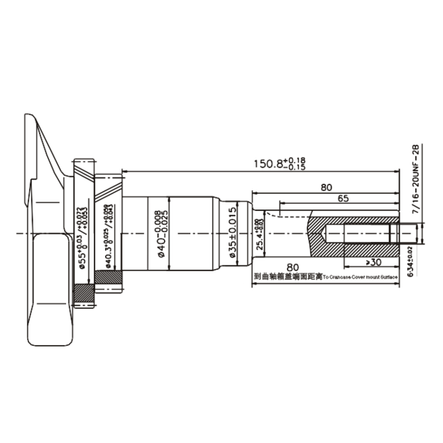 LONCIN  LC1P96F-A  Benzininis variklis TYPE A 608 cc 25,4 mm