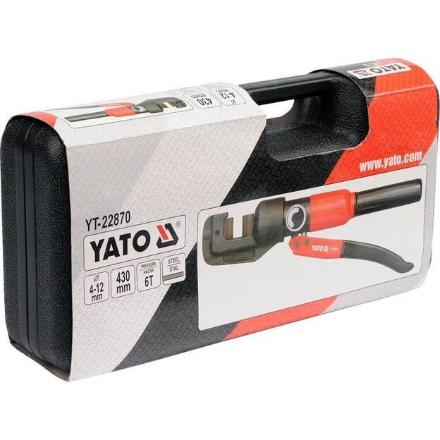 YATO YT-22870 Rankinės žirklės hidraulinės   4-12 mm   6 t.